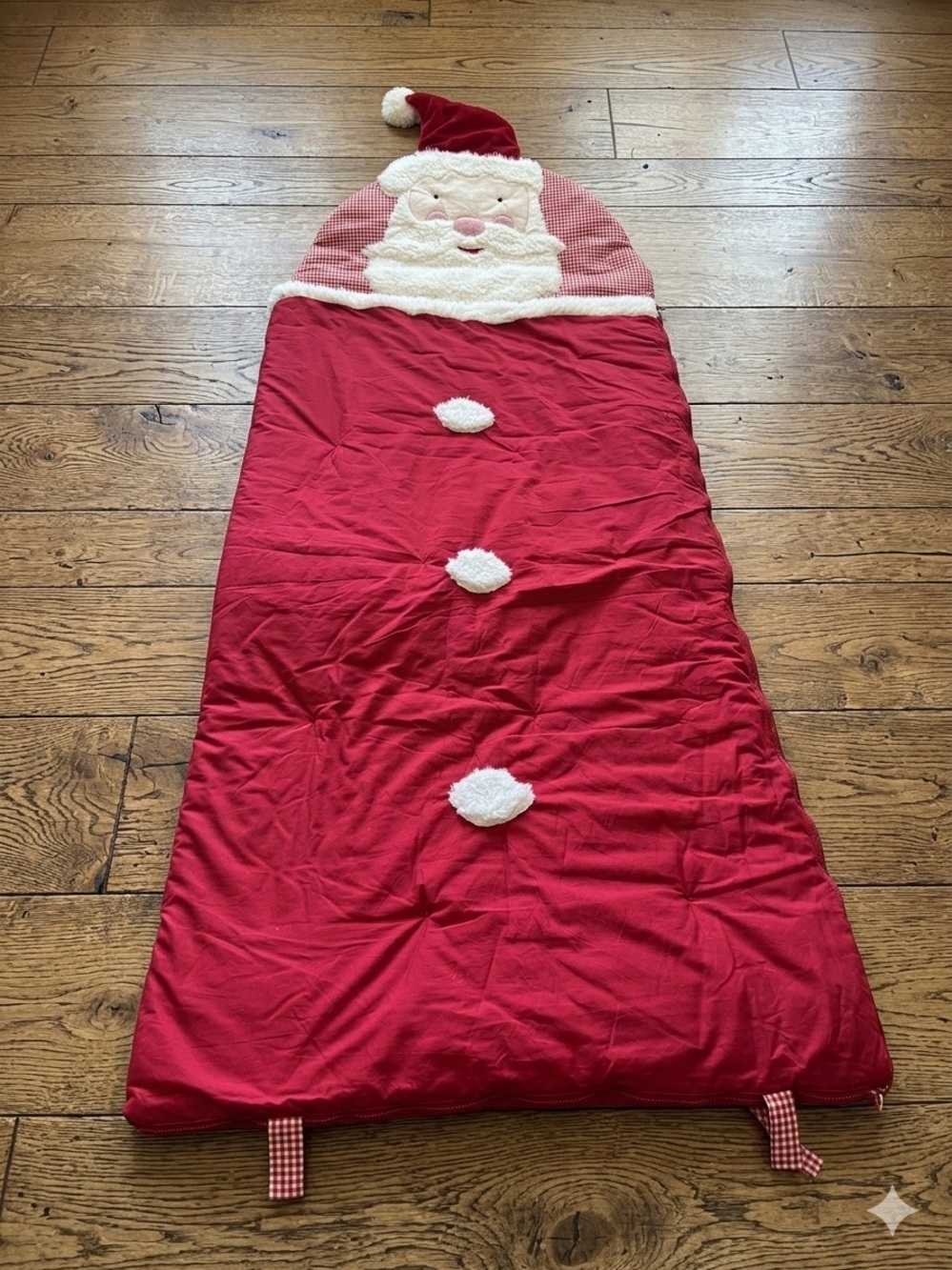 Pottery Barn Santa Red Sleeping Bag NWT Brand New Christmas Festive
